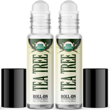 Organic Tea Tree Essential Oil Roll On (2 PACK - USDA CERTIFIED ORGANIC)