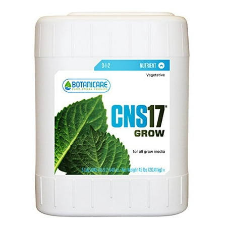 Botanicare CNS17 GROW Plant Nutrient 3-1-2 Formula, 5-Gallon