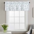 thumbnail image 2 of Rod Pocket Window Valances Ocean Starfish Blue Coral Short Kitchen Curtains Summer Ocean Theme Window Treatment Drapes for Bedroom Bathroom Living Room 42x12In,1 Panel, 2 of 9