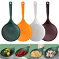 thumbnail image 1 of Juego de cucharas coladoras de cocina grandes - Paquete de 2 espumaderas de colador de mango largo - Cucharas ranuradas de plástico para albóndigas, pasta, verduras - 37,5x17cm Cucharón de drenaje, 1 of 4