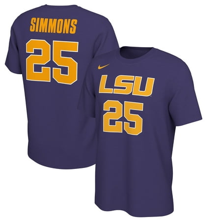 Ben Simmons LSU Tigers Nike Retro Alumni Basketball Jersey T-Shirt - Purple