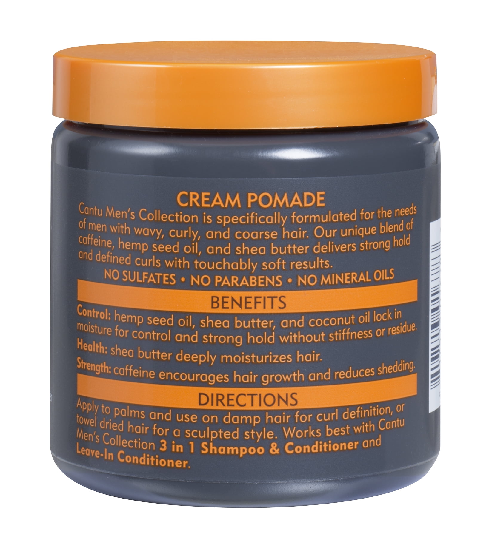 Cantu Men's Collection Cream Styling Pomade, 8 oz - Walmart.com