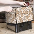 thumbnail image 6 of Rateoe Peanuts7 Pattern Toaster Covers 4 Slice Wide Slot,Bread Machine Cover,Bread Dust Cover & Fingerprint Protection,Appliance Covers, 6 of 6