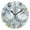 Black, variant on Duck Flower Leaves Cartoon Round Wall Clock Silent Analog Battery Operated Gold Pointer Home Decor 9.84" Diameter