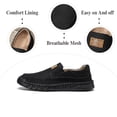 thumbnail image 2 of Mens Non-slip Loafers Outdoor Lightweight Walking Shoes Fashion Classic Business Shoes Soft Casual Shoes Black 10.5 US, 2 of 7