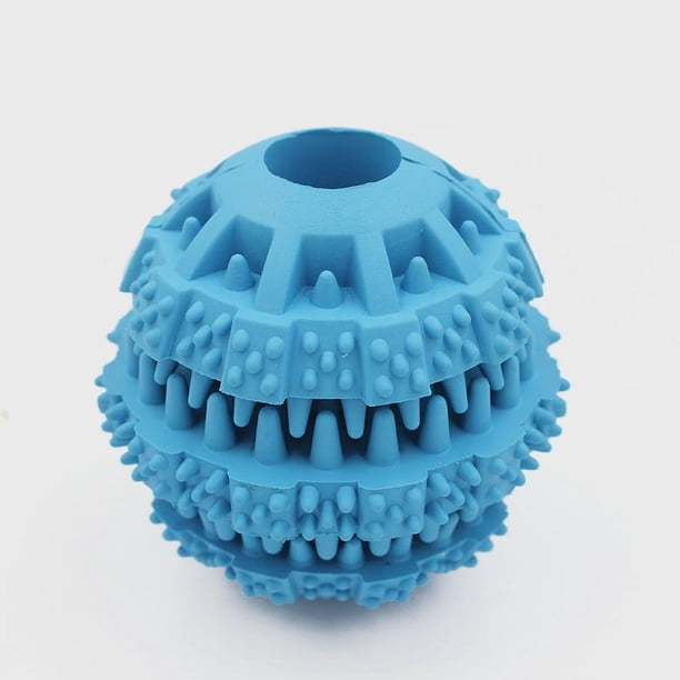 Juguetes para perros Blue Pet Toys: pelotas de caucho natural resistentes a las mordeduras, pelotas para limpiar los dientes, pelotas de comida a prueba de fugas y pelotas para molares.