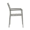 thumbnail image 2 of Modway Shore Outdoor Patio Aluminum Dining Armchair in Silver Gray, 2 of 4