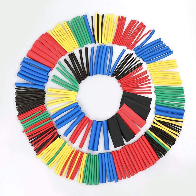 Tubo termorretráctil, Eventronic 560 piezas Tubo termorretráctil de relación 2:1, Kit de tubo termorretráctil de aislamiento eléctrico con caja (5 colores/12 tama?os) XianweiShao 1327534034394