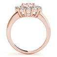 thumbnail image 2 of Aonejewelry 1.90Ct. Halo Morganite and Diamond Engagement Wedding Ring In 10K Rose Gold, 2 of 2
