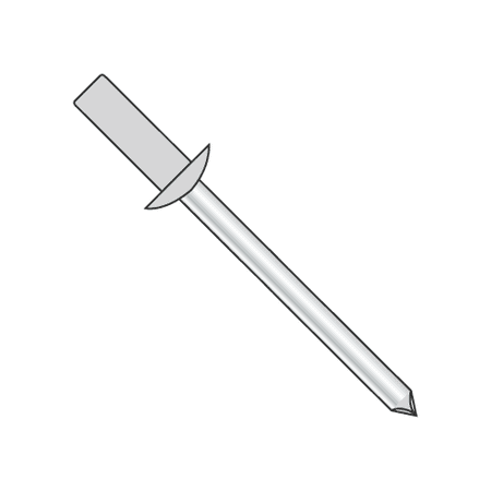 

1/4 x .12 -.25 (#84) Closed End Blind Rivets / Aluminum Body / Steel Mandrel / Barrel Length: .500 (Quantity: 2 000 pcs)