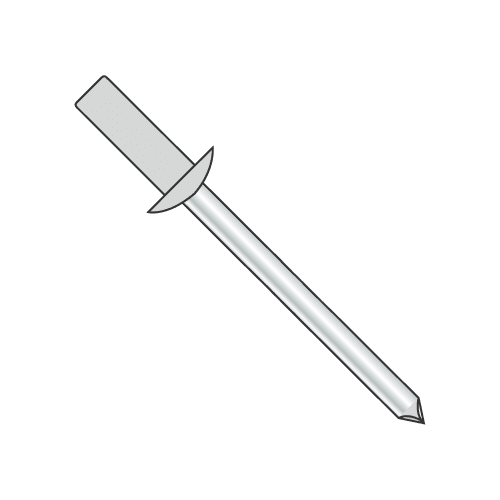 5/32" x .37"-.50" (#58) Closed End Blind Rivets / Aluminum Body / Steel Mandrel / Barrel Length: .750" (Quantity: 5,000 pcs)