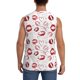 thumbnail image 4 of Fotbe Red Lips Men's Camiseta sin Mangas Estampada para Hombres, Playera Casual para Gimnasio, Entrenamiento, Playa-Small, 4 of 7