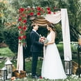 thumbnail image 5 of 9.5ft Red Rose Vines Artificial Floral Garland, Silk Fake Flower Vines Hanging Rose Ivy for Wedding Arch Garden Background Engagement Ceremony Reception Decor, 5 of 5