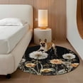 thumbnail image 2 of Farmhouse Flowers Round Area Rug 5Ft Washable Circle Rugs for Living Room Bedroom, Spring Vintage Botanical Floral Non-Slip Carpet Floor Mats Indoor Outdoor Carpet Runner Aesthetic Home Decor, 2 of 8