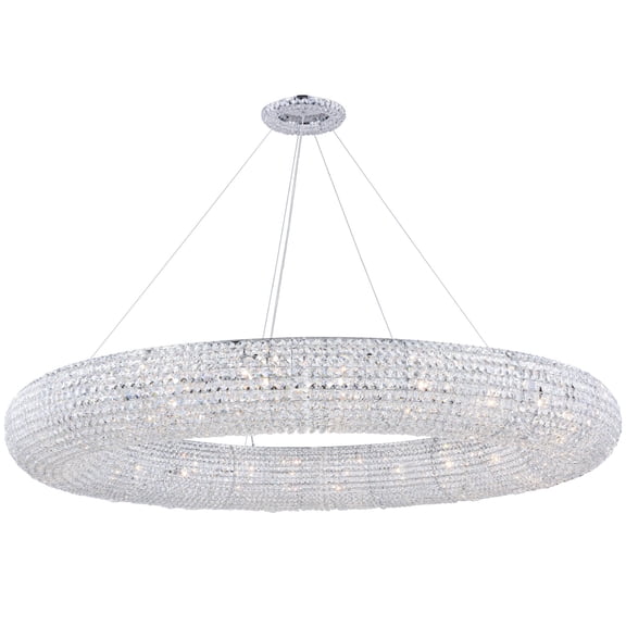 Elegant Lighting Paris 24 Light Chandelier in Chrome