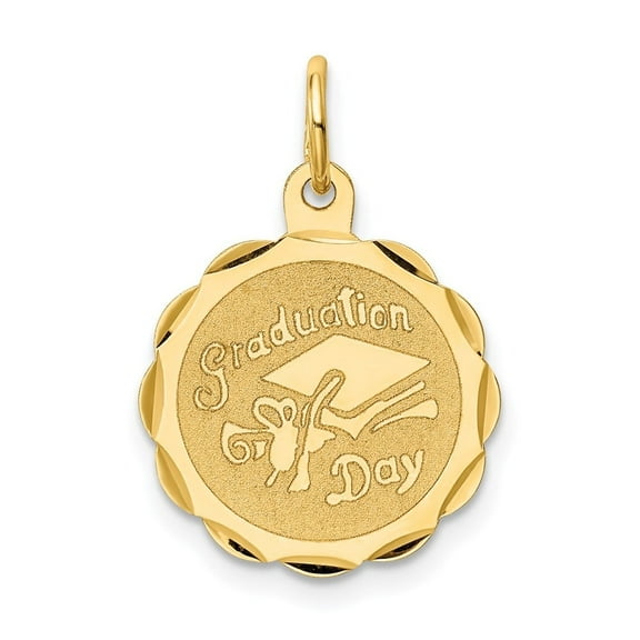 Auriga Fine Jewelry 14K Yellow Gold Graduation Day Charm Pendant for Women (L-22mm, W-16mm)