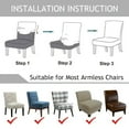 thumbnail image 4 of AIGIA Armless Accent Chair Slipcovers Thick Velvet Slipper Accent Chair Covers Hotel Oversized Big Chairs for Living Room, 4 of 10