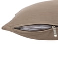 thumbnail image 5 of 24" X 24" Brown Striped Cotton Zippered Pillow, 5 of 5