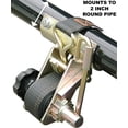 thumbnail image 4 of 2 Pack, Rack-Strap, The Original American Made Ladder Rack Tie-Downs, Round Mounting Bracket, RS3 Gold 2 Inch Diameter Round Mounting Bracket, Bolt Mounting Hardware, 4 of 7