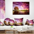 thumbnail image 3 of Designart Magic Night with Colorful Clouds - Landscape Printed Throw Pillow - 16x16, 3 of 4
