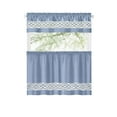 thumbnail image 6 of PowerSellerUSA Crisp & Clean Minimalist Two-Tone Window Curtain Set with Matching Tie-backs, 5-Piece or 3-Piece Full Window Set, Rod Pocket Top, Valance, 6 of 7
