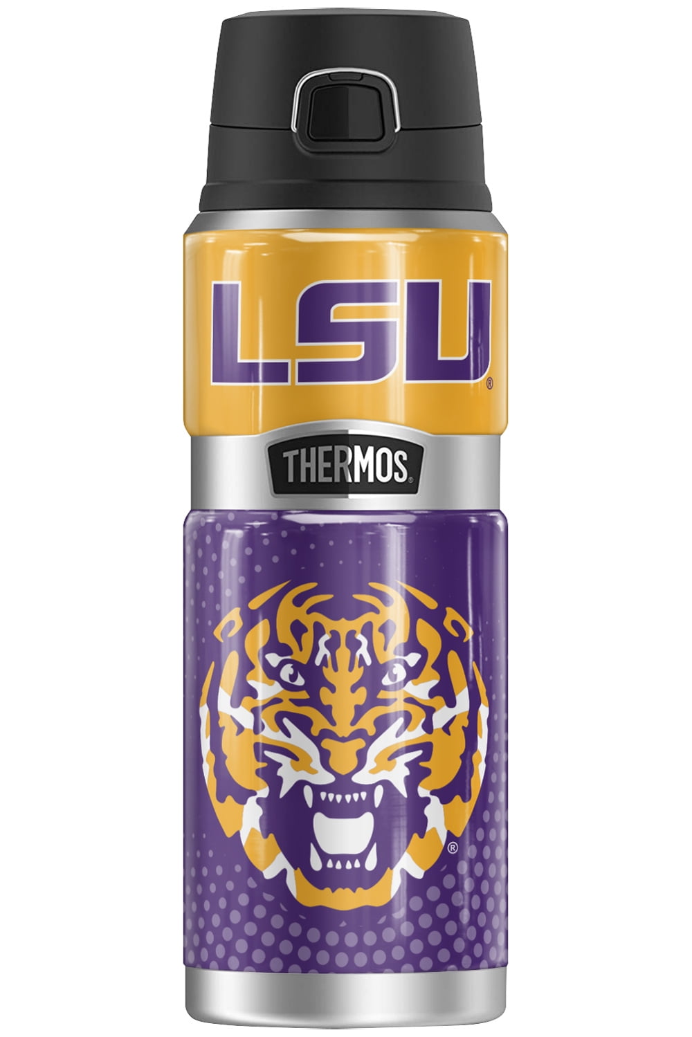LSU Tiger Face THERMOS STAINLESS KING Stainless Steel Drink Bottle
