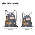 thumbnail image 2 of Sikiie Llama and Cactus Drawstring Backpack Drawstring Bags, Draw String Back Bag for Sports, Gym, Travel, Swimming, Beach-Small, 2 of 6