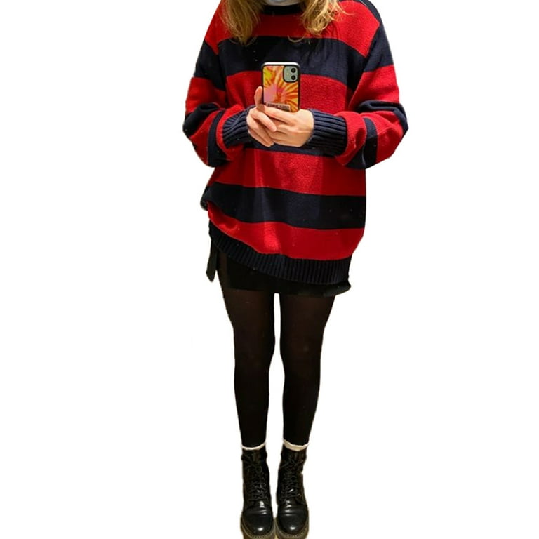 Fashion Wild Round Neck Long Sleeve Sweater Fashion Wild Round Neck Long Sleeve Sweater