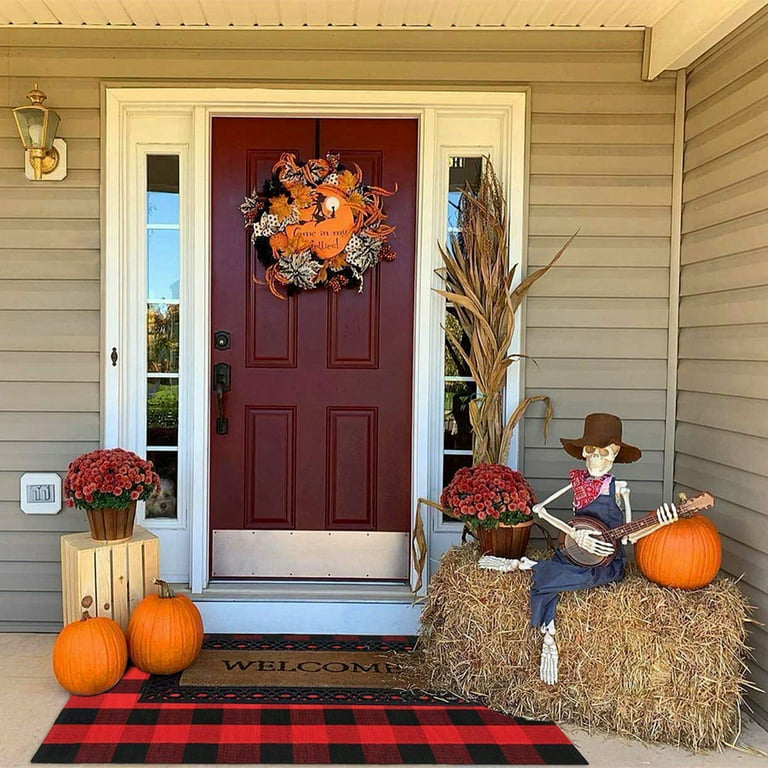 Fall and Football, Fall Door Mat, Porch Rug, Fall mats, front porch de –  GlitterGiftsAndMore