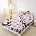 thumbnail image 4 of Manfei Cute Cartoon Pumpkin Bed Sheets, Kawaii Buffalo King Sheets, Kawaii Spider Web Sheet Set, Ultra Soft Home Decor, 4 Pieces, 4 of 7
