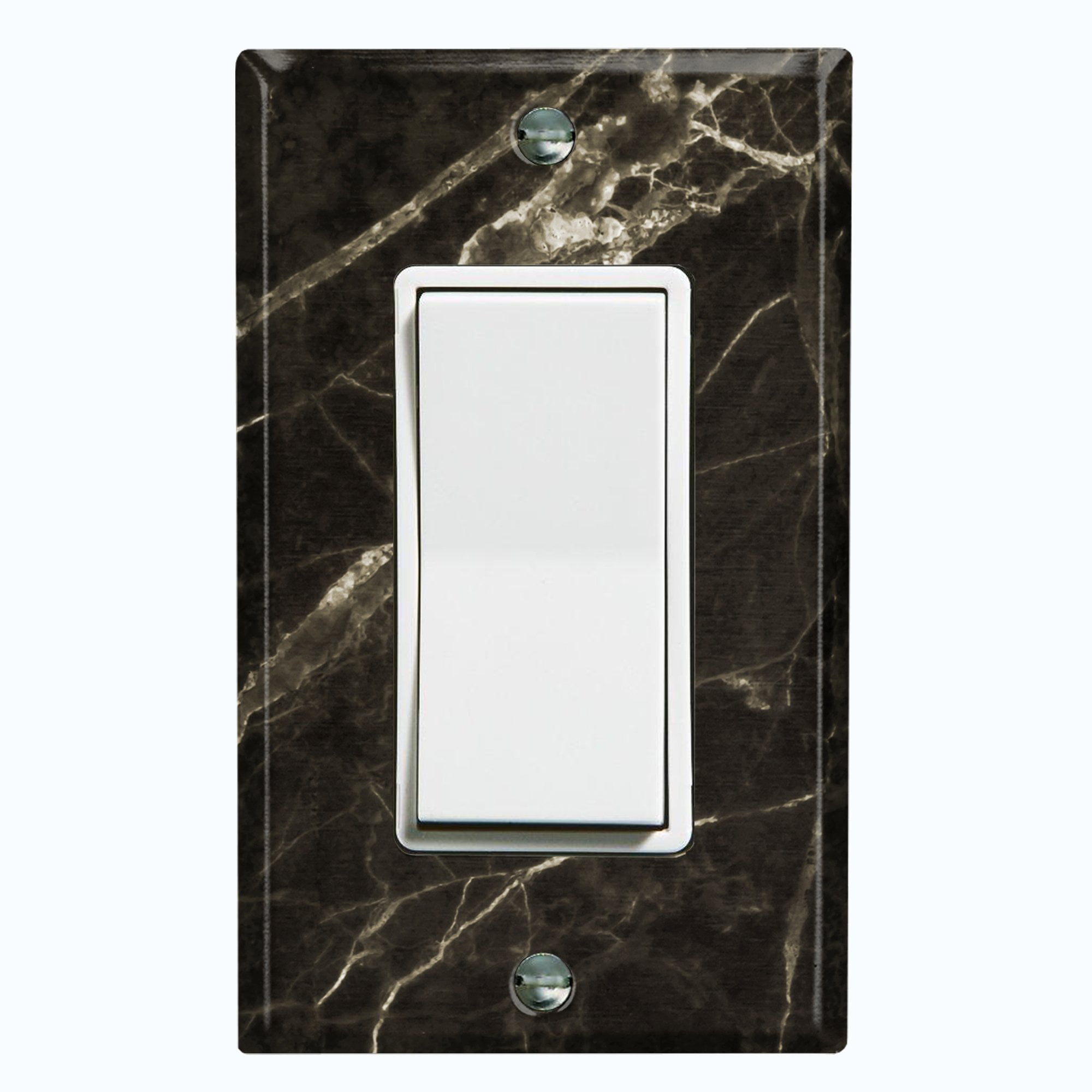 RED BURGUNDY BLACK MARBLE TILE IMAGE HOME DECOR LIGHT SWITCH PLATES AND OUTLETS 
