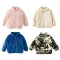 thumbnail image 6 of GYRATEDREAM Toddler Kids Polar Fleece Warm Jacket Baby Boys Girls Autumn Winter Zip-up Lightweight Long Sleeve Jacket 1-2Y, 6 of 6