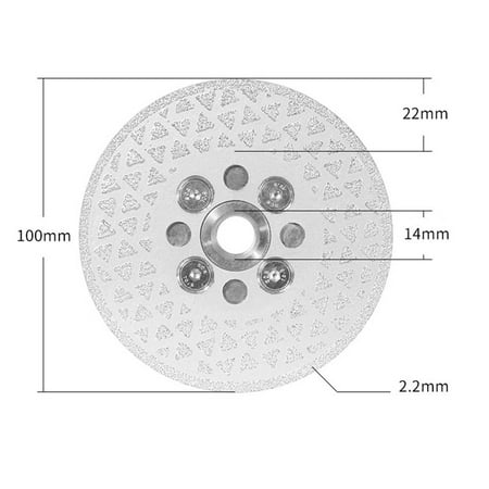 

1Pc 80-125Mm M10 M14 Diamond Grinding Wheel Cutting Blade Disc For Tile Granite