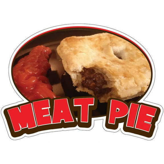 Meat Pie 16" Decal Concession Stand Food Truck Sticker