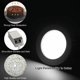 thumbnail image 5 of 10 focos LED superplanos negros, 500 lm, 7 W, LED redondo empotrable en techo = 50 W incandescente, cálido 3000 K, CA 220-240 V, IP44, foco LED interior para baño, cocina, sala de estar, pasillo, 5 of 5