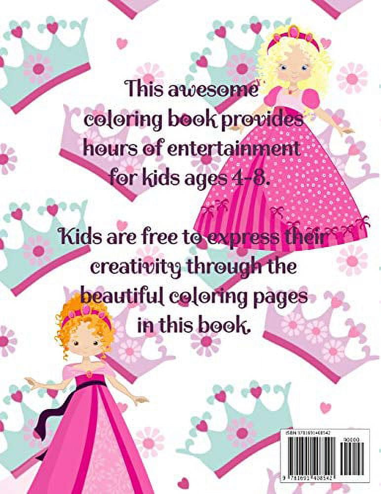 Princess Coloring Book: For Kids Ages 4-8, 9-12 – Young Dreamers Press