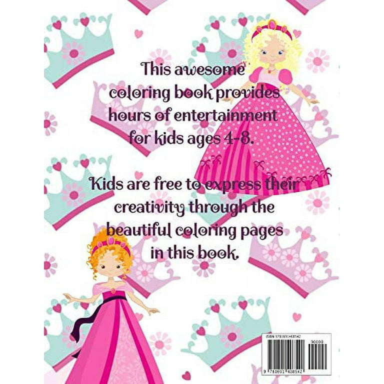 Princess Coloring Book: For Kids Ages 4-8, 9-12 (Coloring Books for Kids  #13) (Paperback)