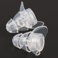 thumbnail image 2 of 1 par de tapones para los oídos de silicona portátiles, protector de oídos reductor de ruido para viajes Claro Yuyangstore Tapones para oídos de silicona Reutilizables, 2 of 8