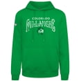 thumbnail image 2 of Men's Levelwear Green Colorado Avalanche St. Patrick's Day Podium Hoodie, 2 of 3