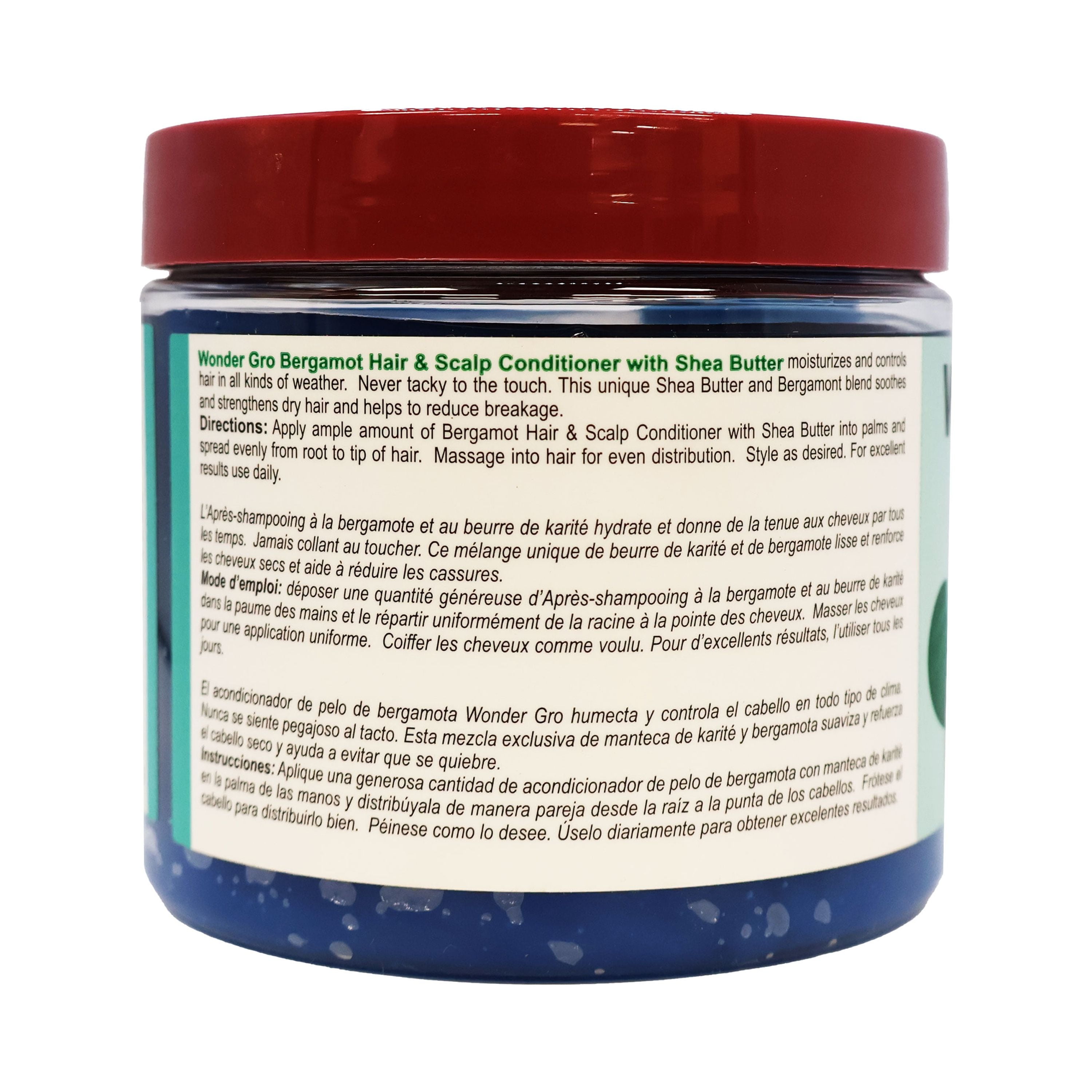 Wonder Gro Bergamot with Shea Butter Hair and Scalp Conditioner 12 Oz., Pack of 3