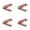 Khaki 4PCS, variant on FRCOLOR Beard Comb Portable Comb Wooden Comb Combs Folding Pocket Comb Foldable Hairstyling Brush Hair Comb Portable Mustache Comb Modeling Folding Comb Accessories