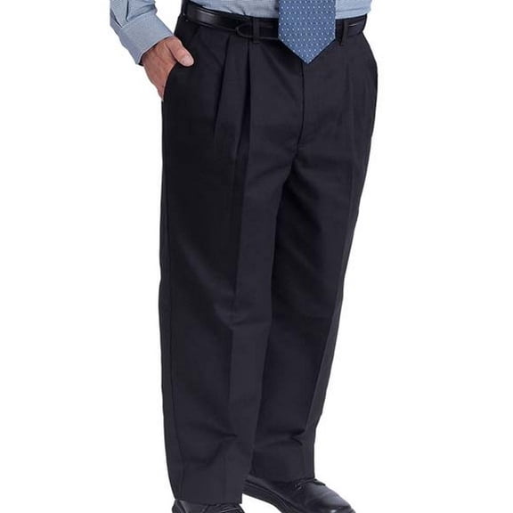 Edwards Garment Men's Easy Fit Pleated Front Chino Pant, Style 2678