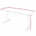 thumbnail image 3 of Cain 72" x 24" Training Table- Ash Grey, 3 of 5