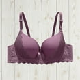 thumbnail image 3 of ATOYSOY Women's Bras Push Up Lace Bra Adjustable Shoulder Strap Bras (Purple,XL), 3 of 3