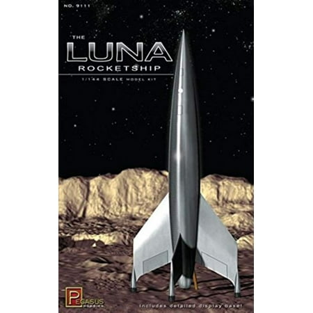 - Luna Rocketship 1/144th Scale #9111, 1:144 Scale Classic Vintage Science Fiction Rocket Ship Concept Model Kit By Pegasus Hobbies