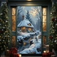 thumbnail image 6 of ToyKingdee Christmas Door Cover Decoration Xmas Large Photography Background Banner Porch Sign for Winter Indoor Outside Front Door Banner Farmhouse Party Supplies, 6 of 6