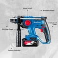 thumbnail image 4 of Restored DongCheng 20V Max Cordless Rotary Hammer Drill, 7/8" SDS-Plus, 4 Application Modes, Brushless, 2.1 Joules, Cordless Demolition Hammer for Concrete (Refurbished), 4 of 9