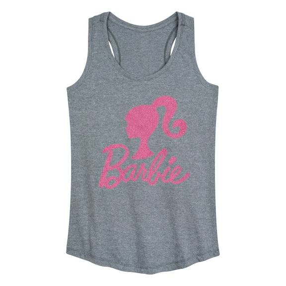 Barbie - Logo Pink Glitter - Women's Racerback Tank Top