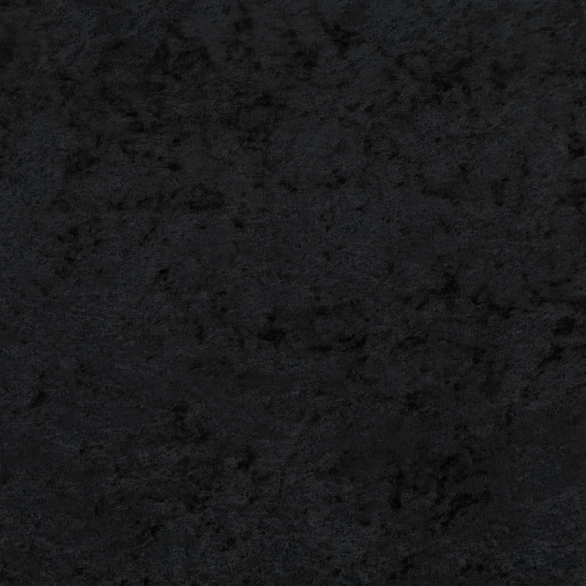 Cut by the Yard 100% Polyester Crushed Panne, Black , 58" Wide for Sewing by David Textiles