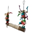 thumbnail image 2 of Bird Swing Perch for Birds Chewing Parrot Chew Bird Cage Hanging Training Accessories for Large Medium Birds, 2 of 7